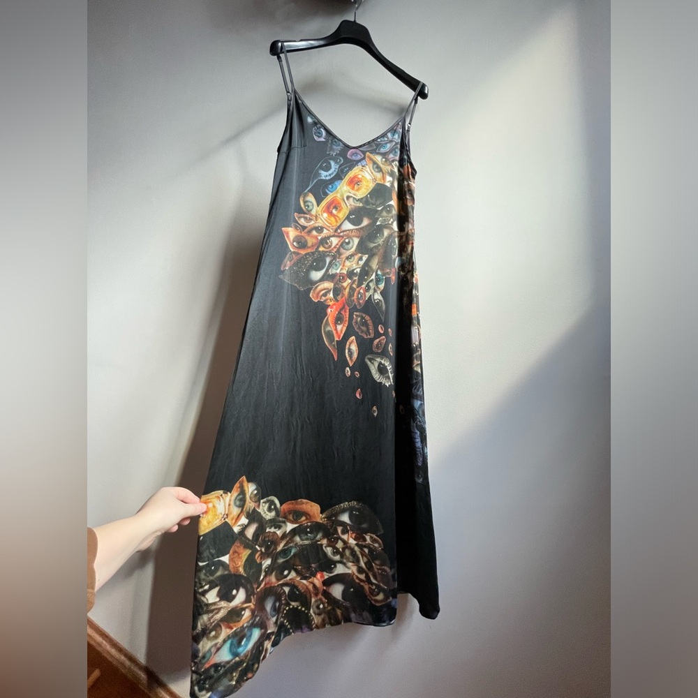 Silk Avant-Garde Designer Slip Dress Size Small / Medium - Picture 13 of 16